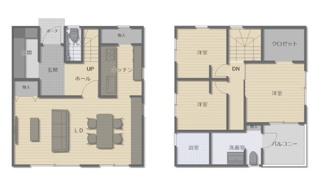 【中古住宅】川口市東貝塚の間取り