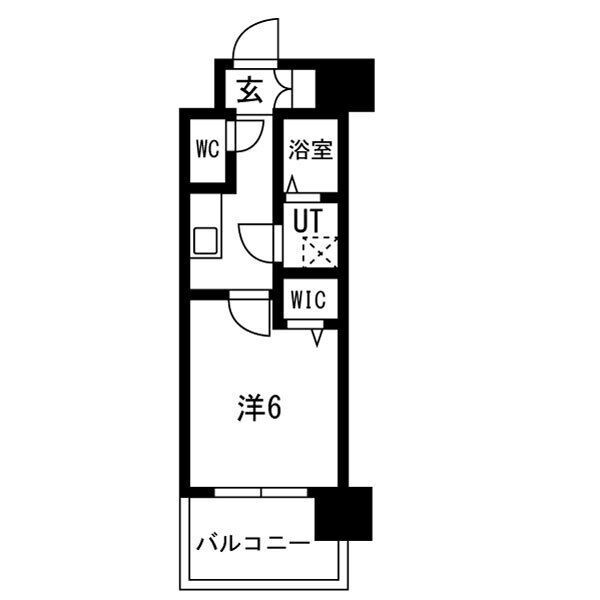 レジュールアッシュ京橋の間取り