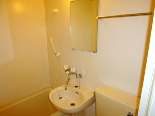 浴室内に洗面台があります