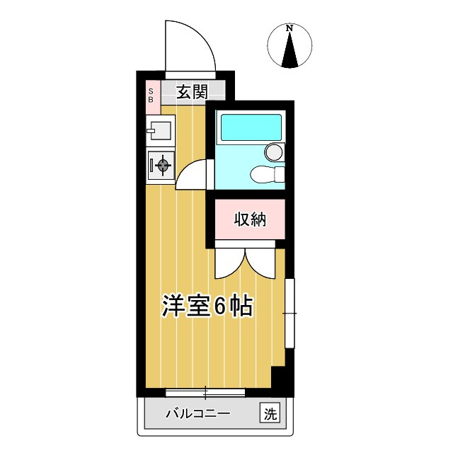 シティフラット25の間取り