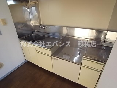 【キッチン】 | 峰正ハイツ | きれいなキッチンです