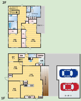 【間取り】 | 豊中市岡町南2丁目貸家
