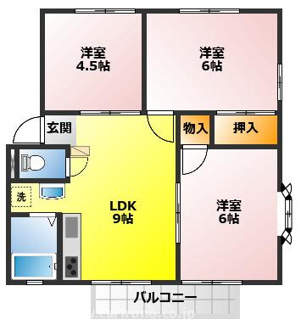 【間取り】 | エスポワール今福