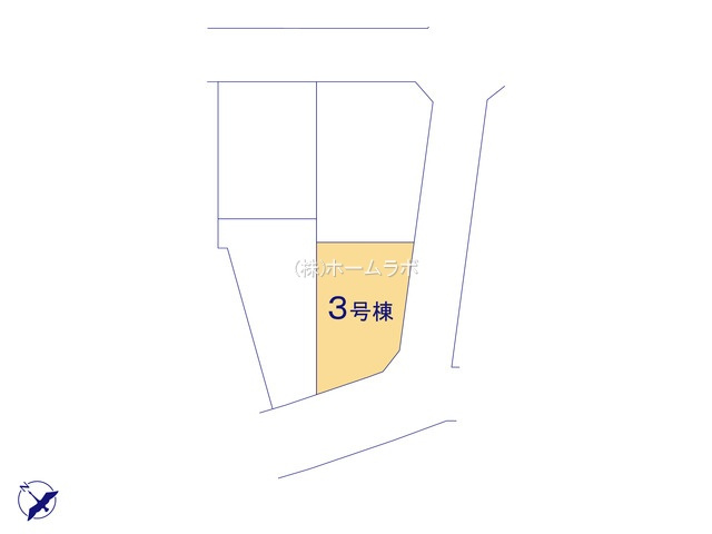 【新築】坂戸市にっさい花みず木11期 3号棟の区画図