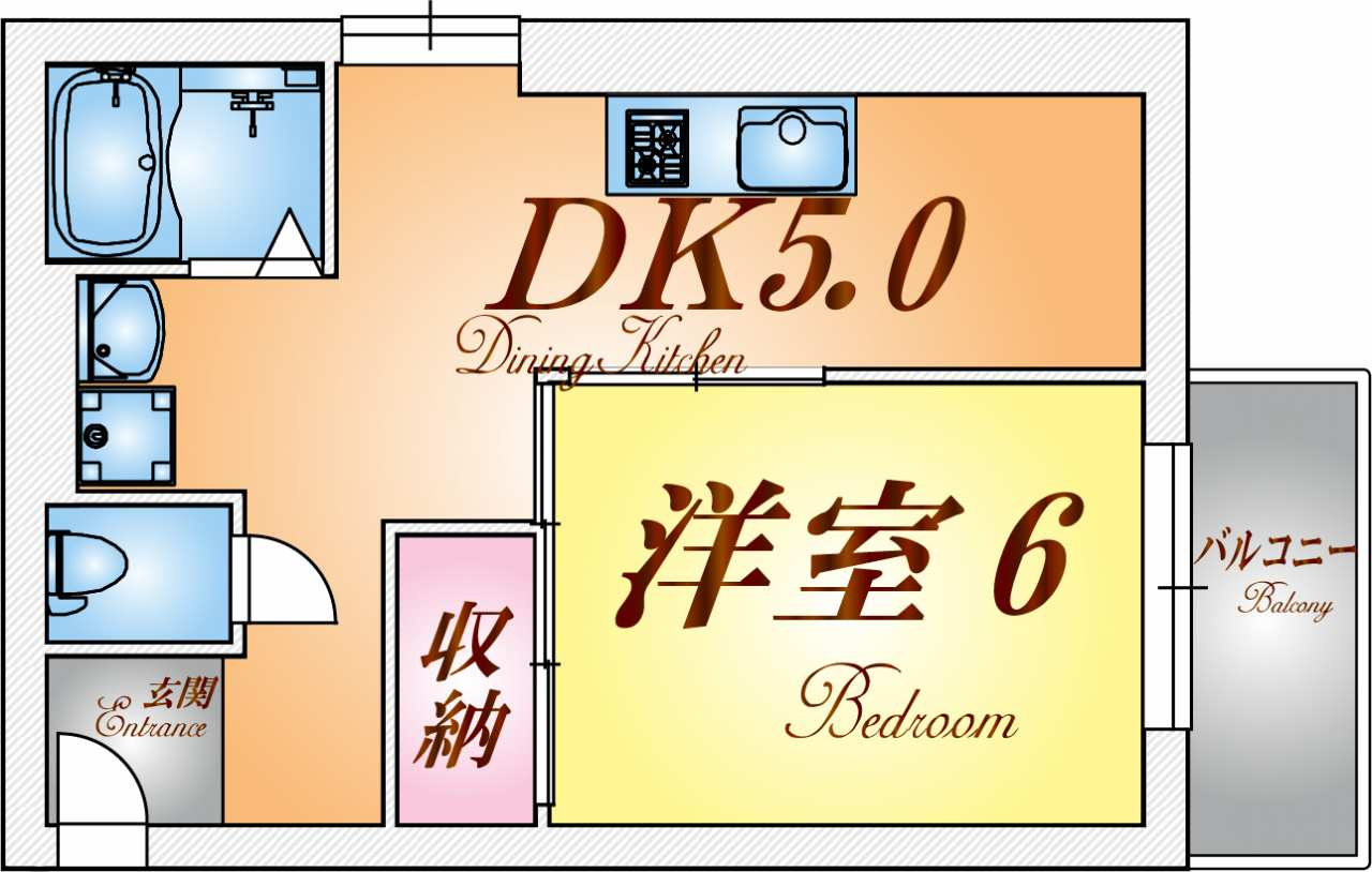 オレンジマンションの間取り