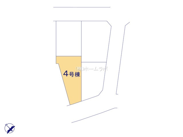 【新築】坂戸市にっさい花みず木11期 4号棟の区画図