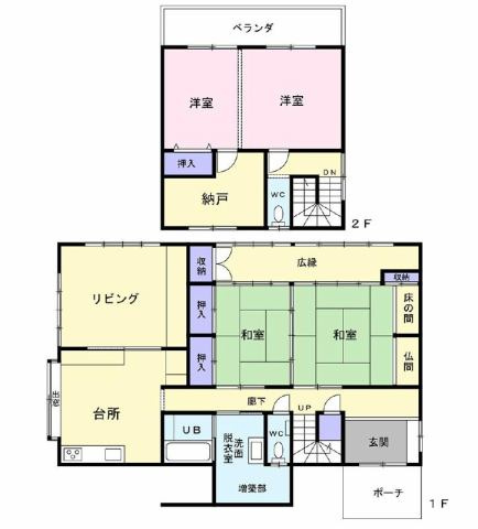 吉村町北中　中古戸建の間取り