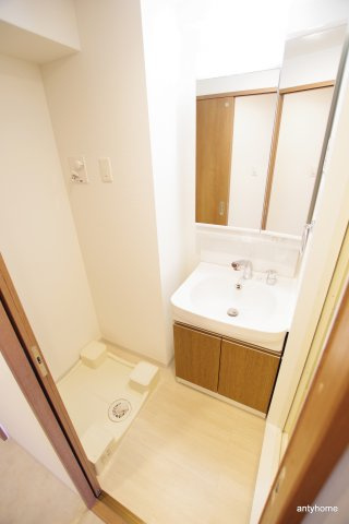 メトロ―サ弁天町　仲介手数料無料の洗面所