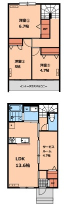 (仮称)貫井南町１丁目賃貸住宅の間取り