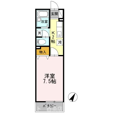 ヴィラフローラⅠの間取り