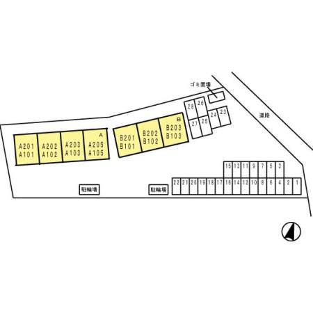 フォレスト　A棟の区画図