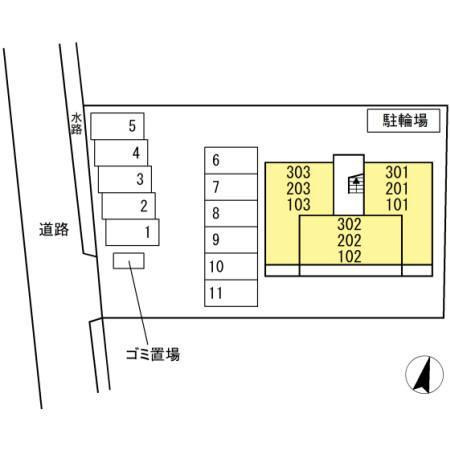 ディアコート城東の区画図