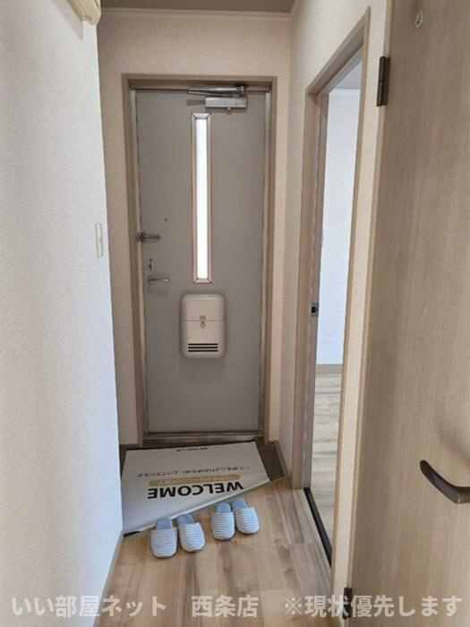 エクセルハイツ　A棟の玄関