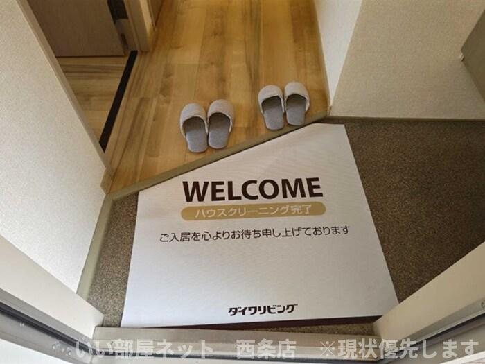 エクセルハイツ　A棟の玄関