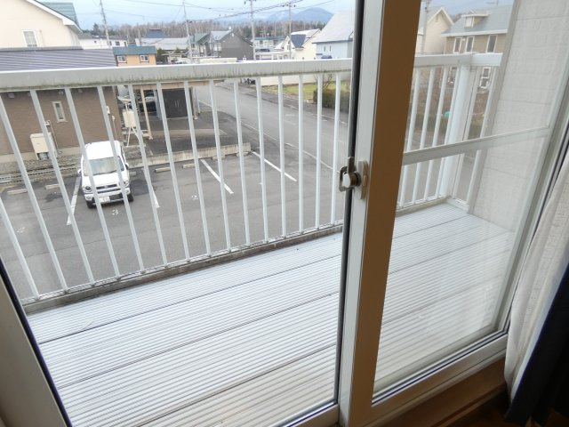 コーポリビエールのバルコニー