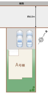 【区画図】 | 【仲介手数料無料！！】日野市平山4丁目　新築戸建て（全1棟）A号棟　4790万円 | 土地／142.15㎡（43坪）