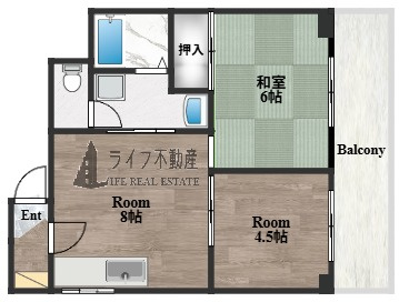 メゾンドール若江北の間取り