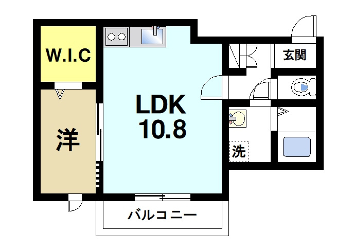ソレイユビセレクト法蓮町Ⅳの間取り