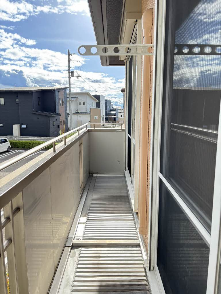 ハーティハイツⅢ Ｃ棟のバルコニー