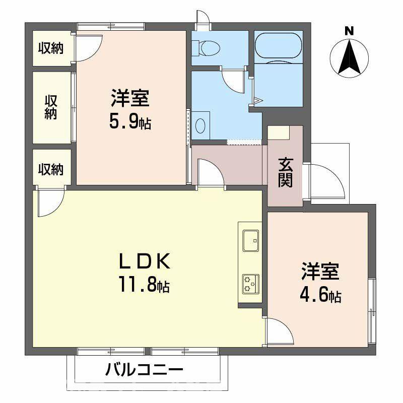 フレグランスいしやの間取り
