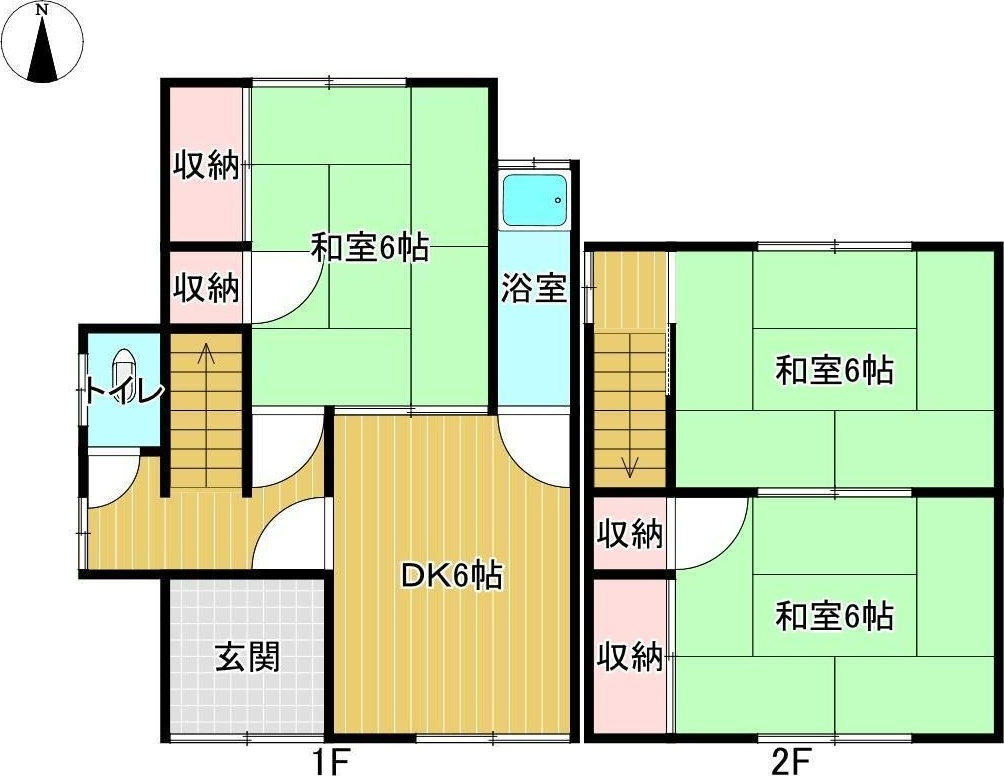 古川甲279-10　貸家の間取り