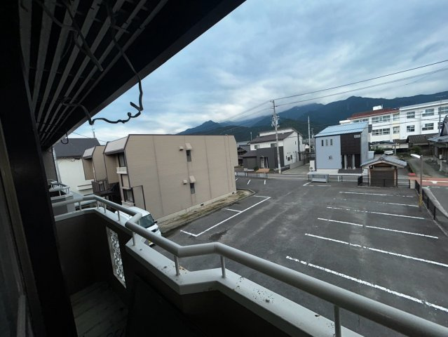 高橋ハイツ　C棟のバルコニー