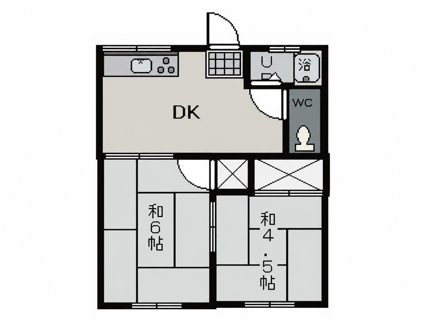 越智アパートの間取り