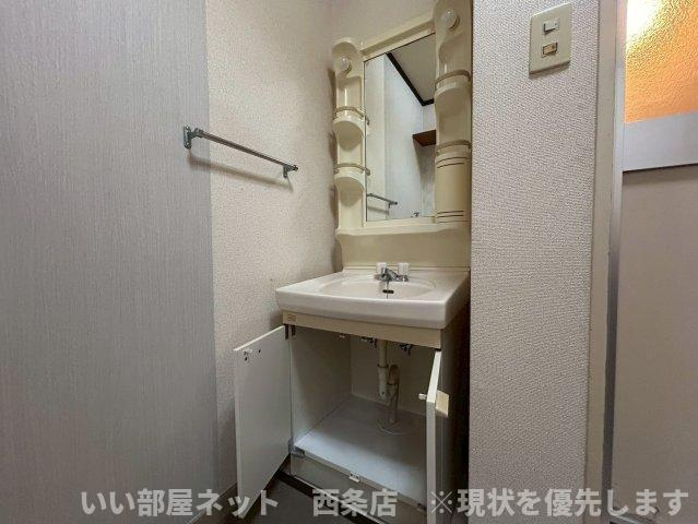 西条ロイヤルハイツの洗面所
