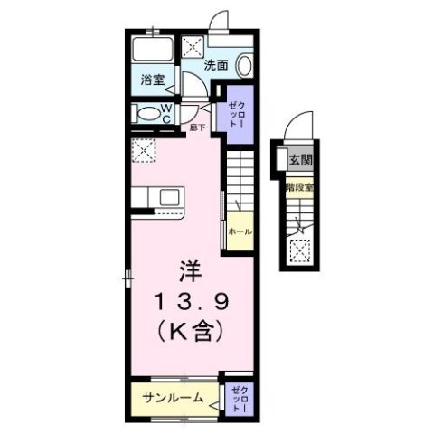 フェリスタ国立の間取り