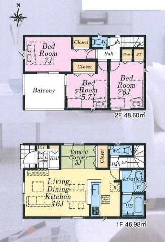 あきる野市牛沼全3棟　新築分譲の間取り