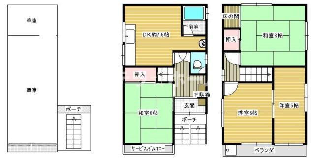小松3 中古戸建の間取り