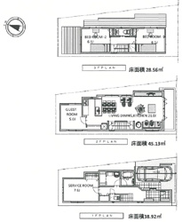 【土地図＋建物プラン例】 | 建物面積122.26平米、建物価格3080万円