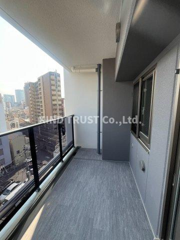 アーバネックス中崎町Ⅱのバルコニー|陽当たり良好なバルコニーです