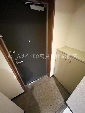大阪市鶴見区放出東３丁目の賃貸マンションの玄関