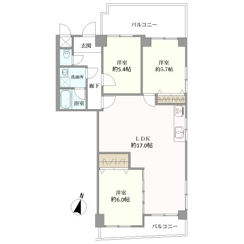 【間取り】 | メイクアップハイツ須磨浦