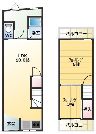 【間取り】 | 高見の里６丁目テラス