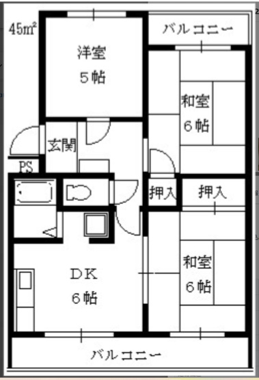 【間取り】 | メモリー武供第一ビル