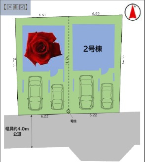 所沢市けやき台の区画図|区画図です！