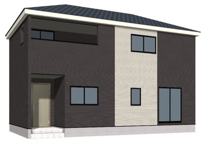 三才　新築建売住宅　3号棟の外観パース|完成前でも、類似完成物件をご覧いただけます！