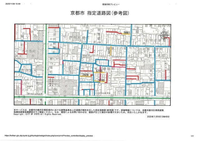 仮）フラッティ東西俵屋町の地図
