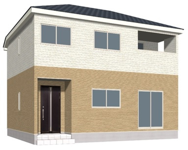 三才　新築建売住宅　4号棟の外観パース|完成前でも、類似完成物件をご覧いただけます！