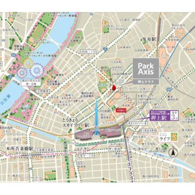 【地図】 | パークアクシス押上テラス