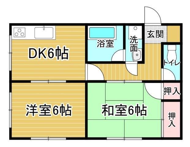 グランツェン古賀の間取り