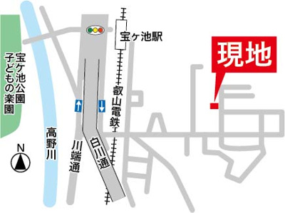 【地図】 | 修学院千万田町　新築戸建【分譲2区画】