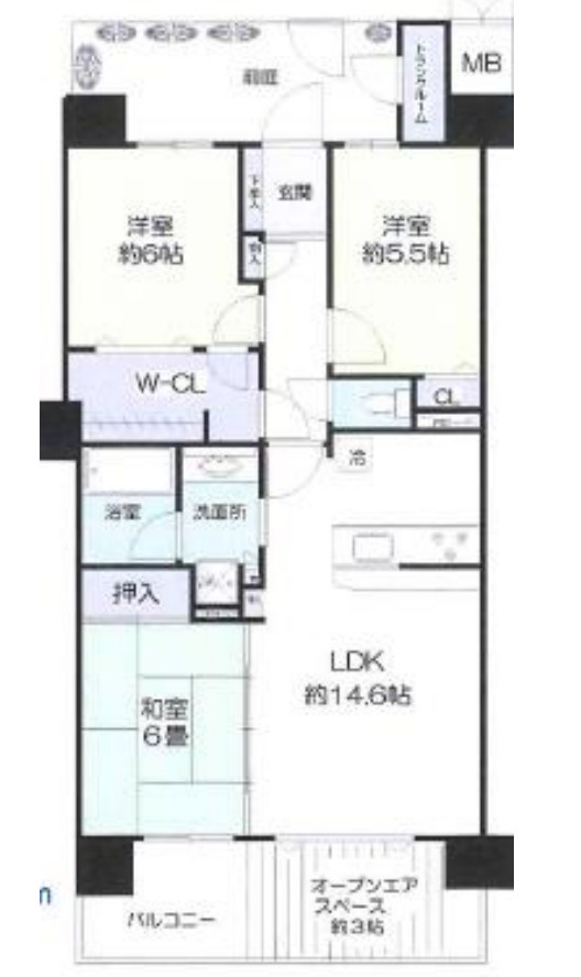 レイディアントシティ横濱カルティエ11【仲介手数料無料】ペット可♪の間取り