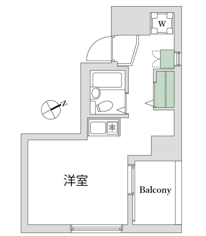 スカイコート銀座東の間取り