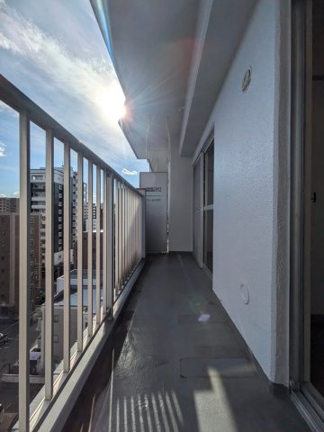 ニューいわきビルのバルコニー