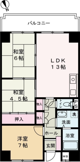【間取り】 | アルコ・ラ・カーサ佃町II（SL）