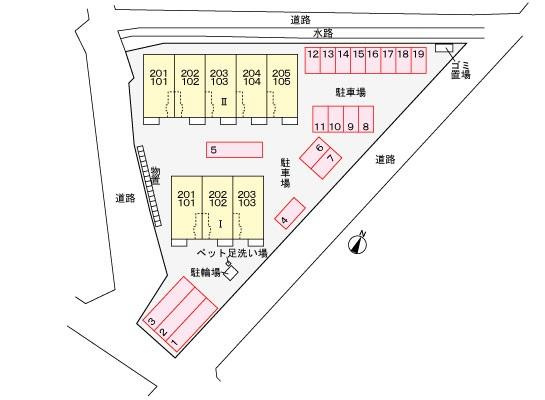 アベニールⅡの区画図