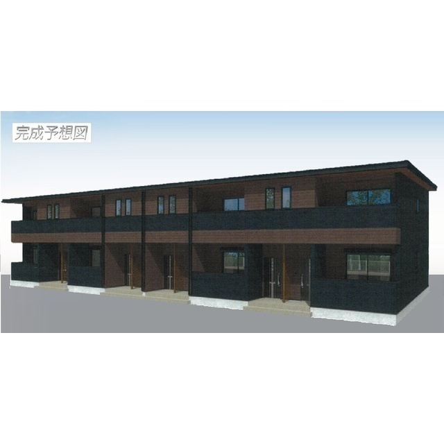 岐阜市芥見長山１丁目のアパートの外観